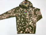 Midweight Bleached Army Green Hoodie