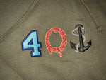 Midweight Army Green “401” Hoodie