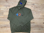 Midweight Army Green “401” Hoodie